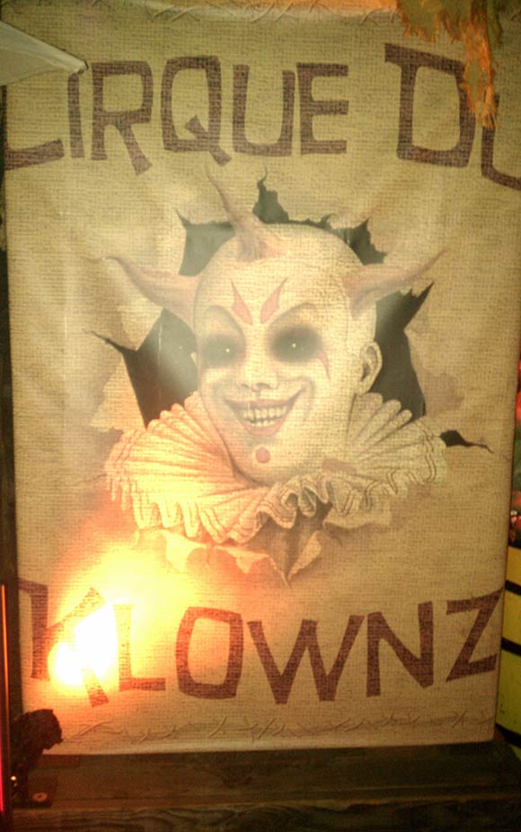 Clown area of Universal Horror Nights