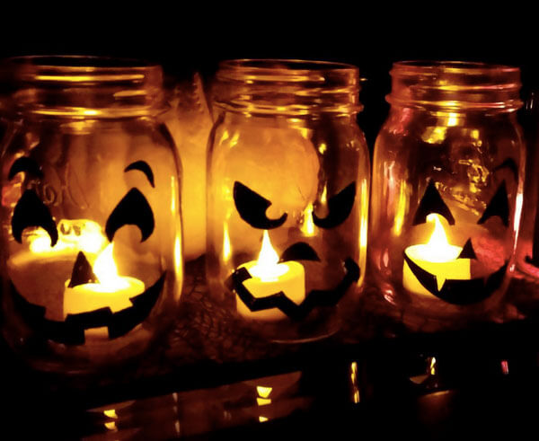 Pumpkin Mason Jars